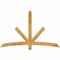 Ekena Millwork Alberta Rough Sawn Timber Gable Bracket, Western Red Cedar, 72"W x 45"H x 4"D x 4"F, 15/12 Pitch GBW072X45X0404ALB00RWR - alternate 1